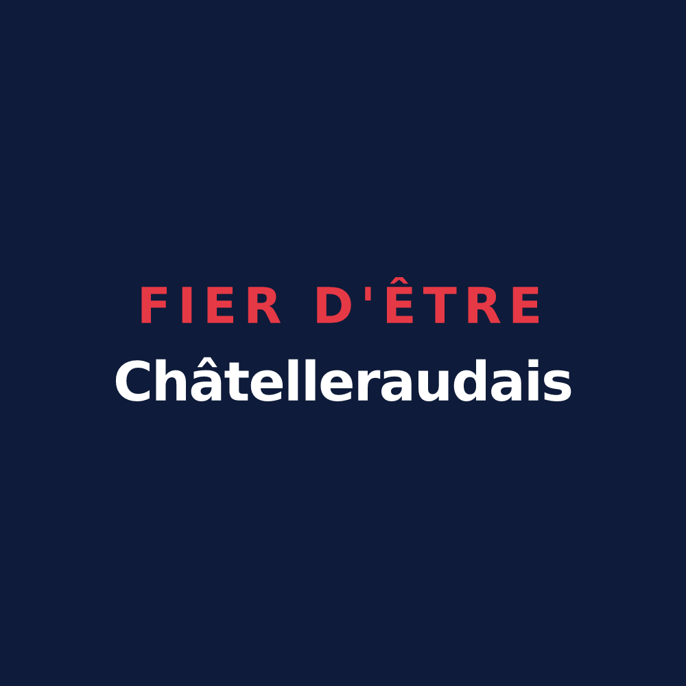 T-shirt « Fier d'être Châtelleraudais » — design pour Châtellerault