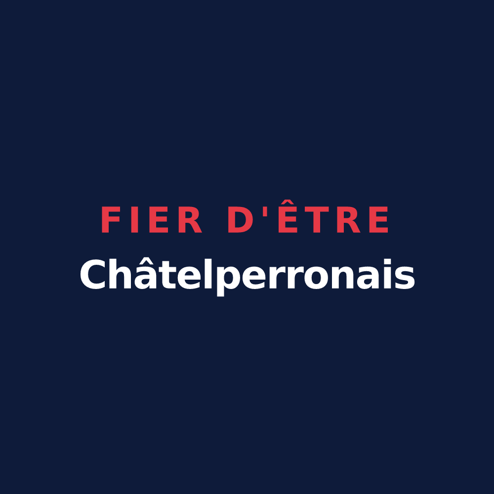 T-shirt « Fier d'être Châtelperronais » — design pour Châtelperron