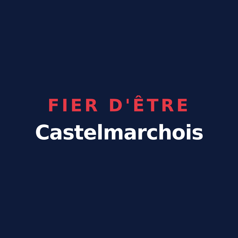 T-shirt « Fier d'être Castelmarchois » — design pour Châtelus-le-Marcheix