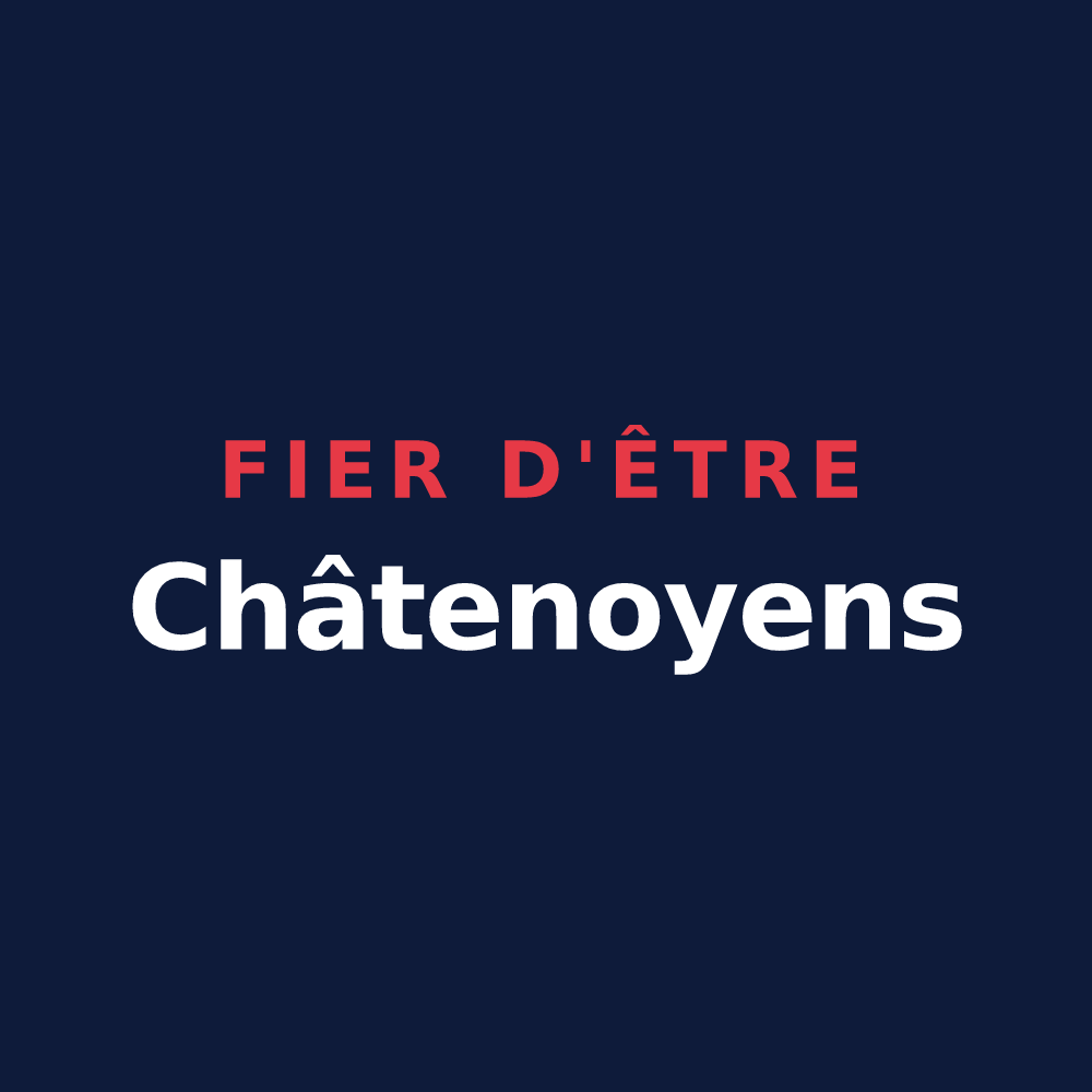 T-shirt « Fier d'être Châtenoyens » — design pour Châtenoy-le-Royal