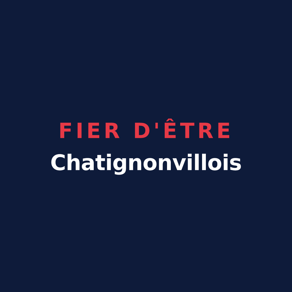T-shirt « Fier d'être Chatignonvillois » — design pour Chatignonville