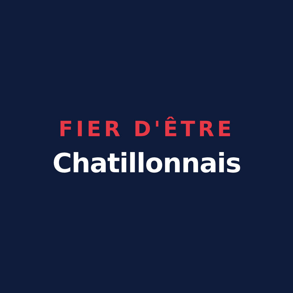 T-shirt « Fier d'être Chatillonnais » — design pour Châtillon-en-Bazois
