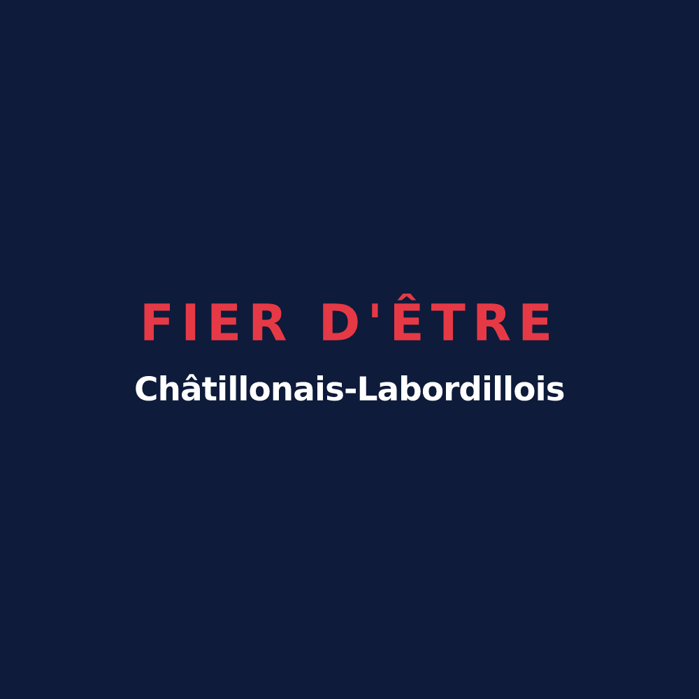 T-shirt « Fier d'être Châtillonais-Labordillois » — design pour Châtillon-la-Borde