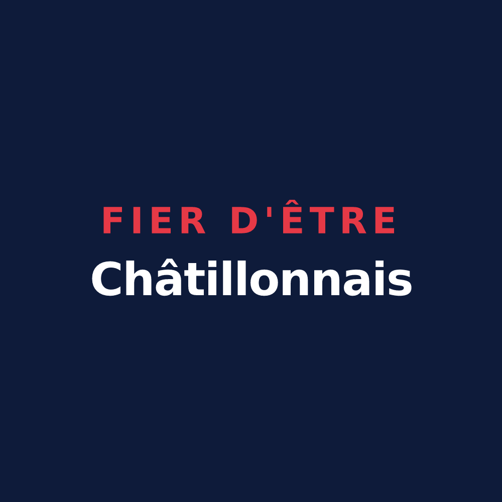 T-shirt « Fier d'être Châtillonnais » — design pour Châtillon-sur-Cher