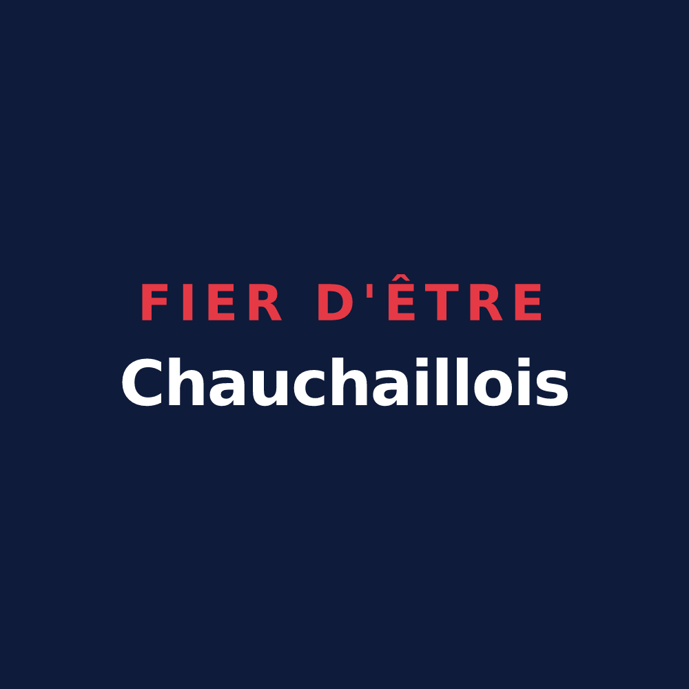 T-shirt « Fier d'être Chauchaillois » — design pour Chauchailles
