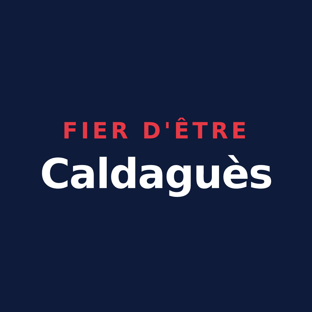 T-shirt « Fier d'être Caldaguès » — design pour Chaudes-Aigues