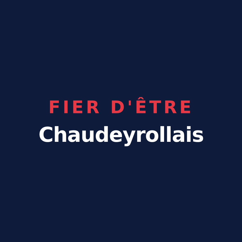 T-shirt « Fier d'être Chaudeyrollais » — design pour Chaudeyrolles