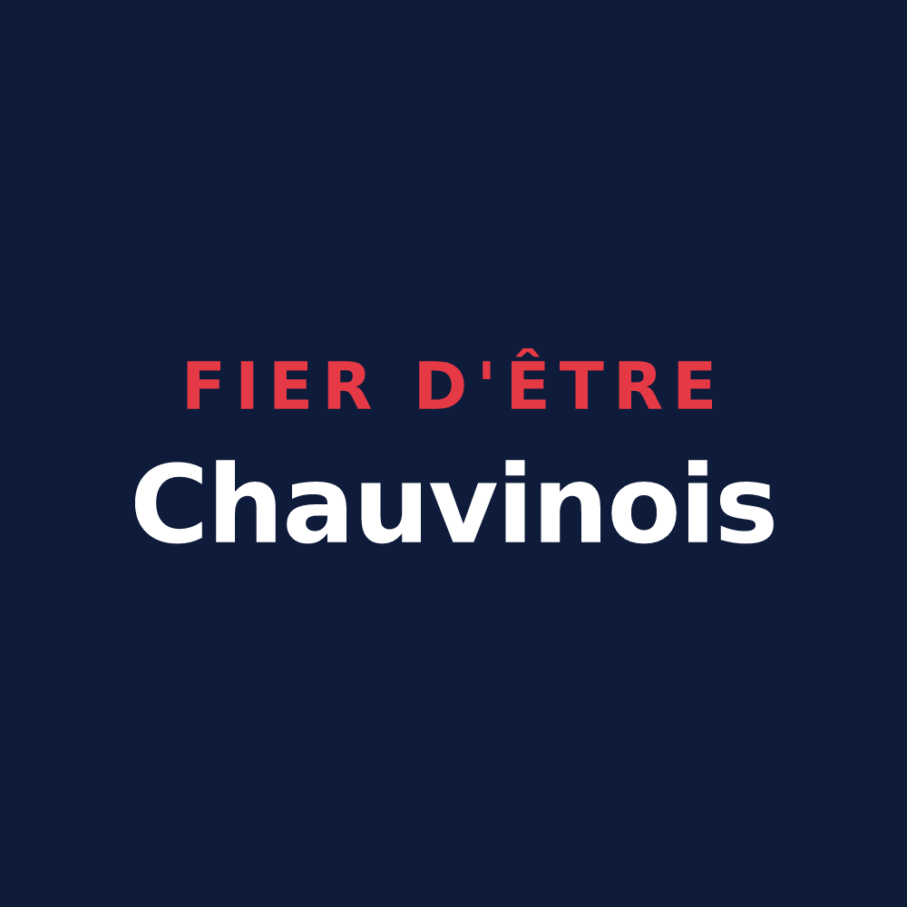 T-shirt « Fier d'être Chauvinois » — design pour Chauvigny
