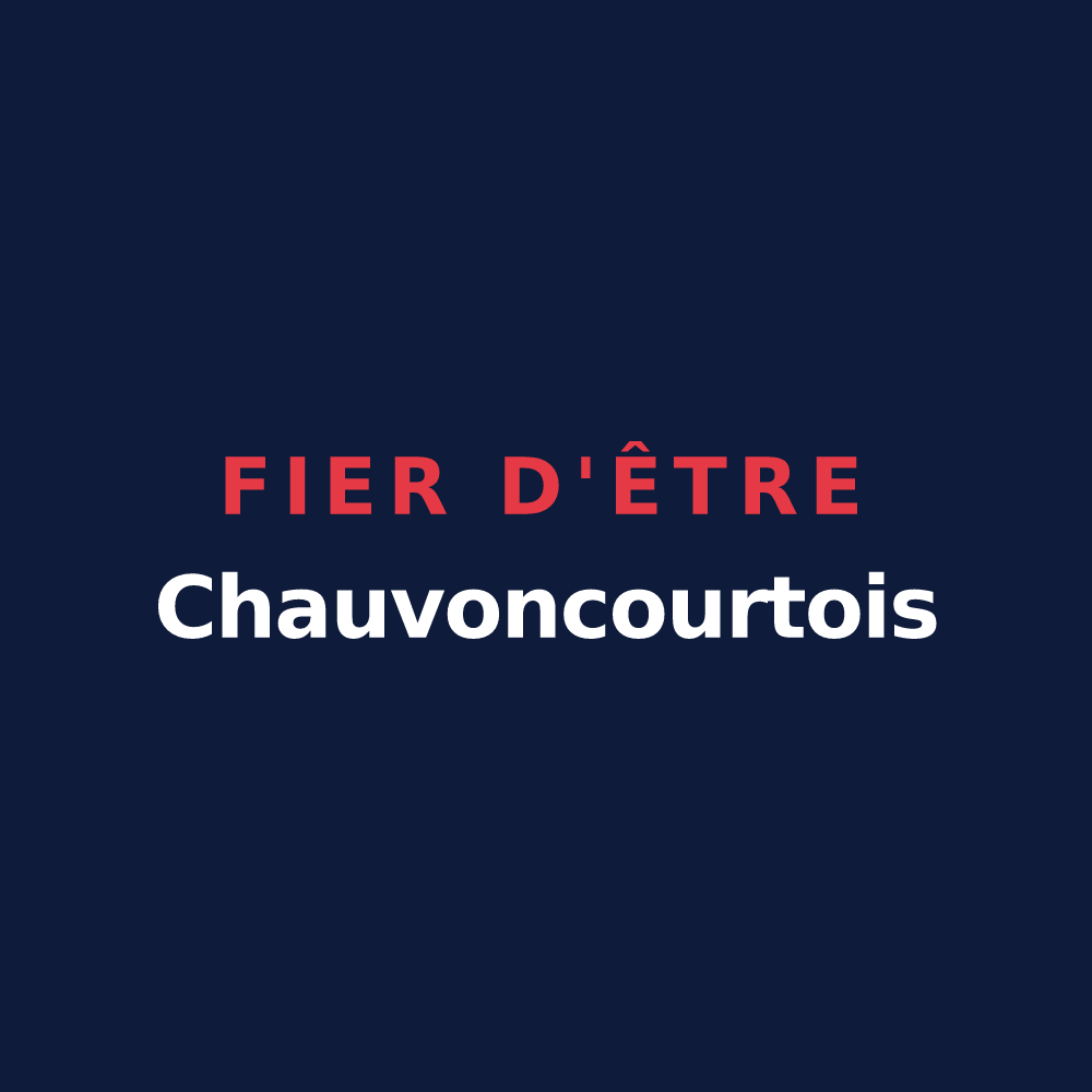 T-shirt « Fier d'être Chauvoncourtois » — design pour Chauvoncourt