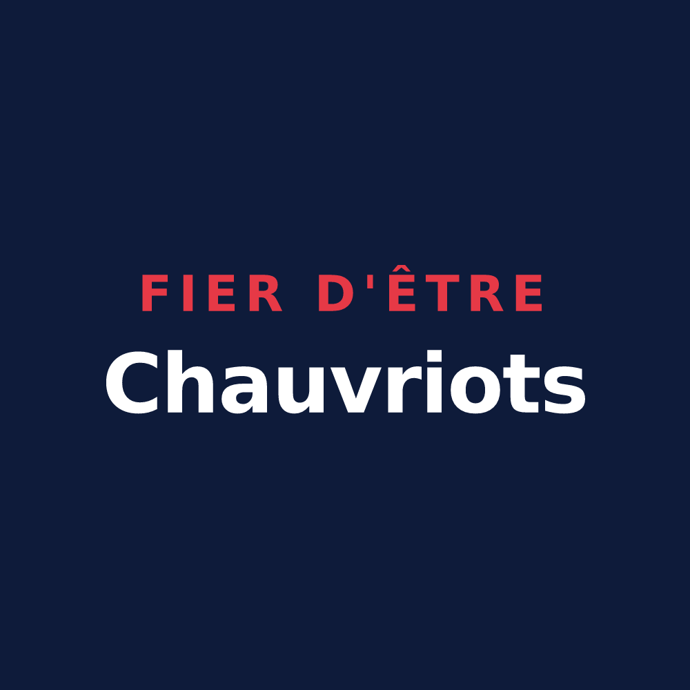 T-shirt « Fier d'être Chauvriots » — design pour Chauvry