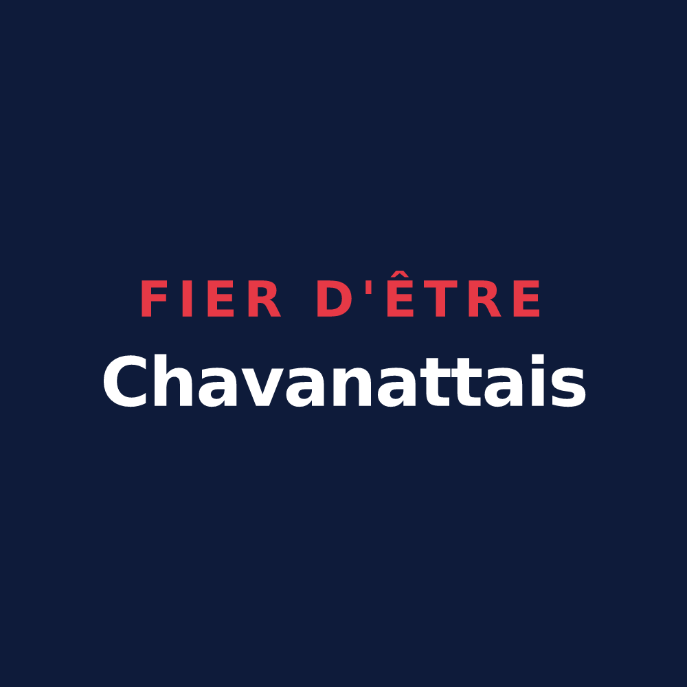 T-shirt « Fier d'être Chavanattais » — design pour Chavanatte