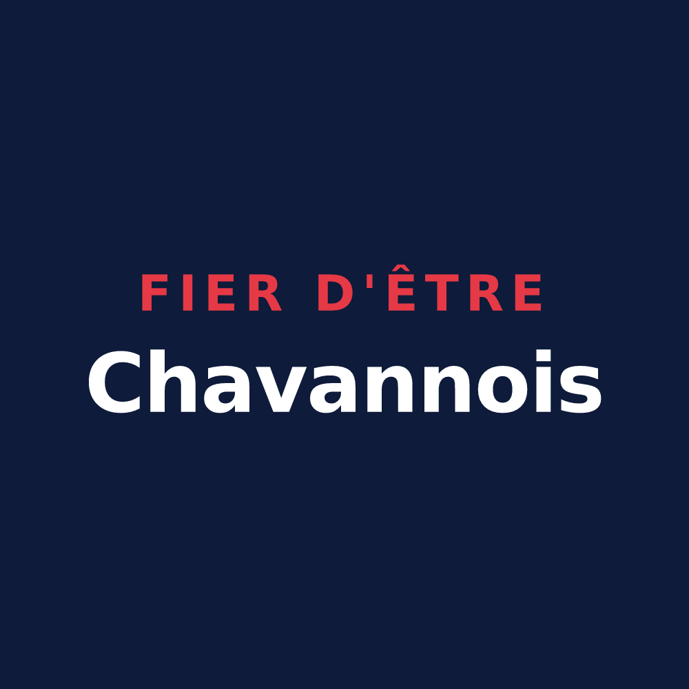 T-shirt « Fier d'être Chavannois » — design pour Chavannes-sur-Reyssouze