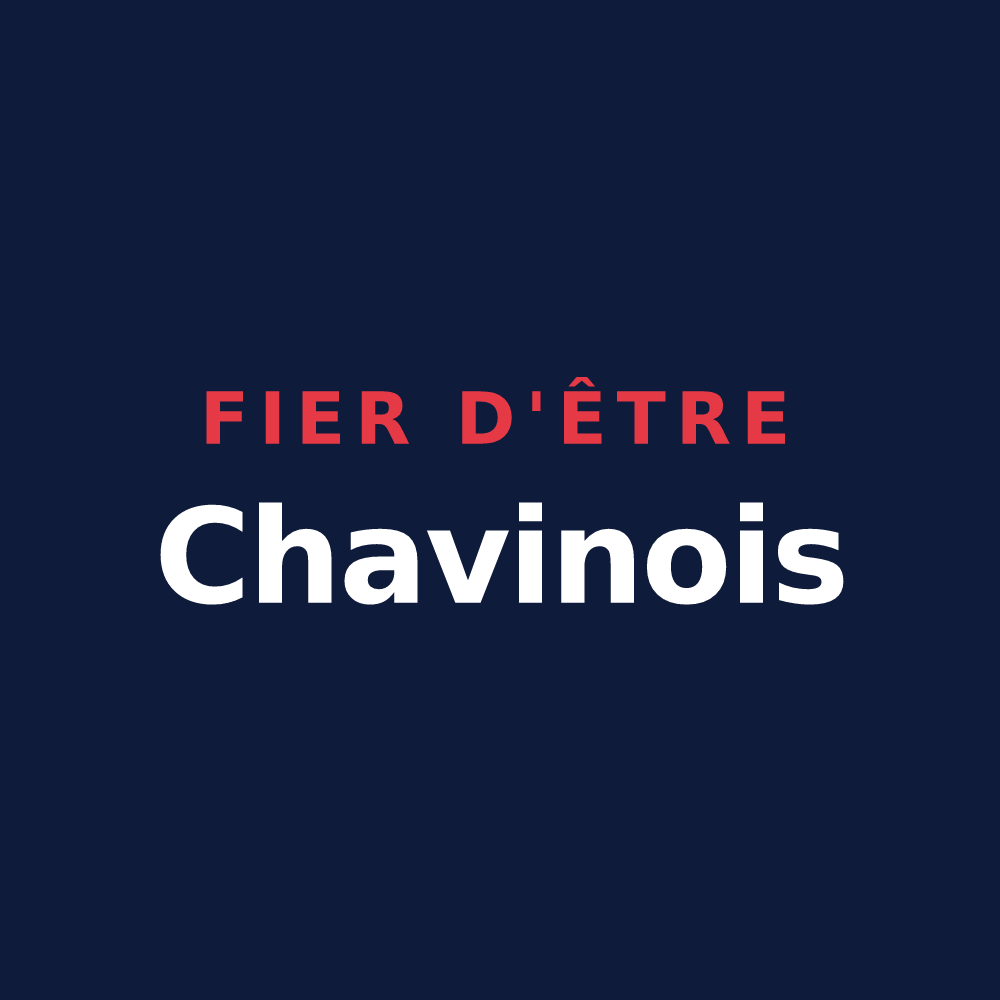 T-shirt « Fier d'être Chavinois » — design pour Chavin