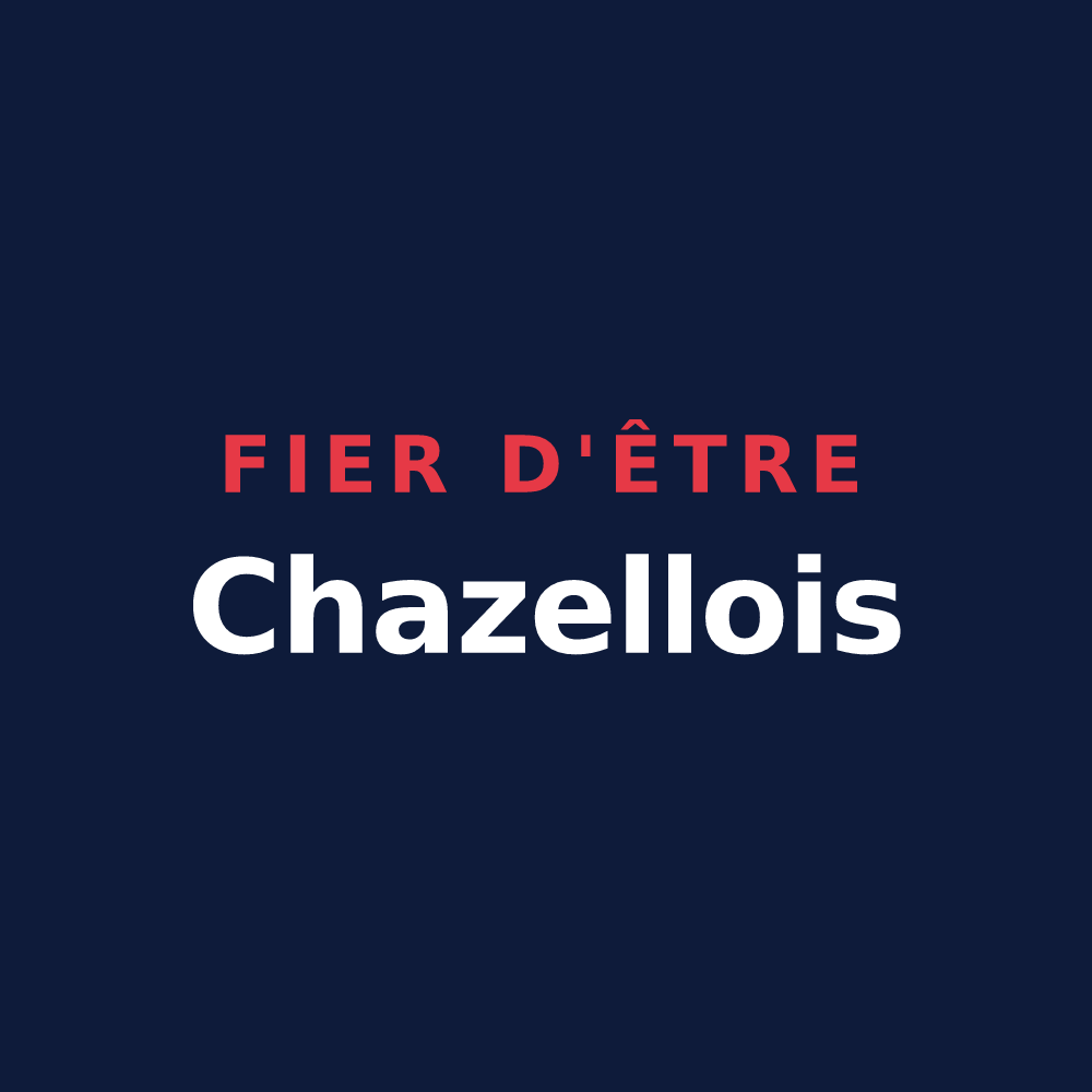 T-shirt « Fier d'être Chazellois » — design pour Chazelles-sur-Albe