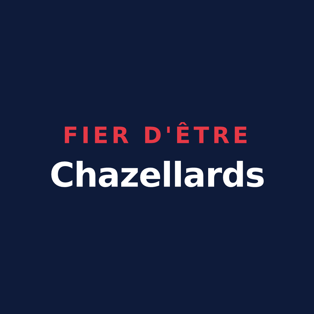 T-shirt « Fier d'être Chazellards » — design pour Chazelles-sur-Lavieu