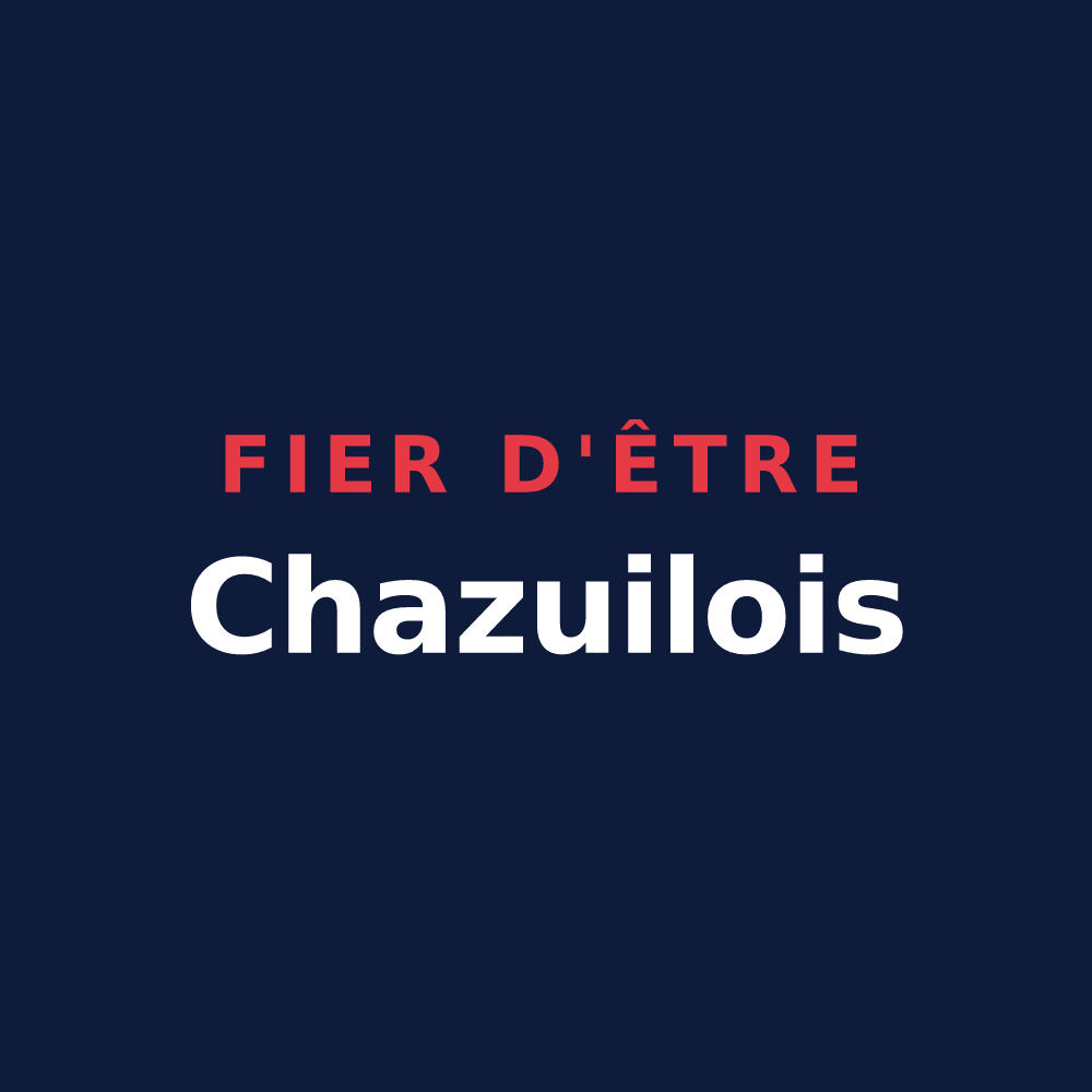 T-shirt « Fier d'être Chazuilois » — design pour Chazeuil
