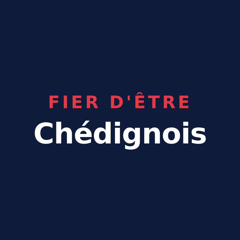 T-shirt « Fier d'être Chédignois » — design pour Chédigny