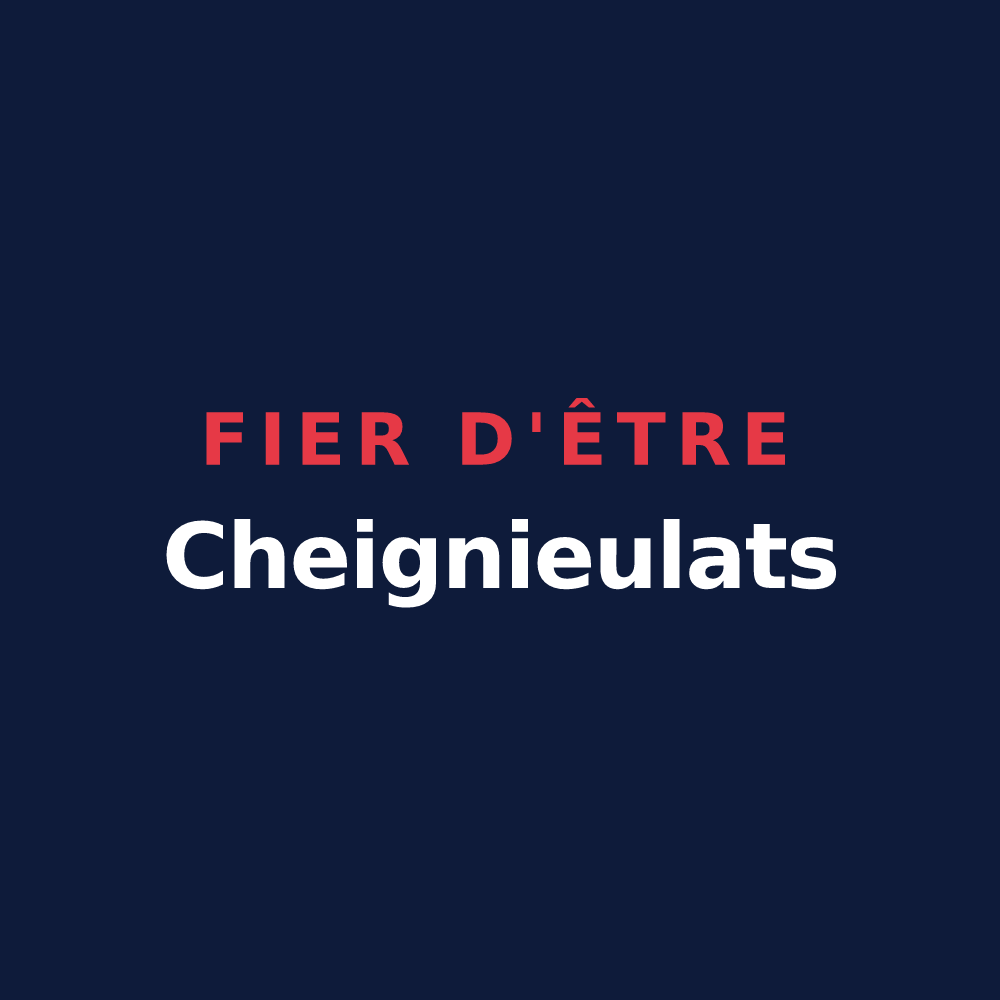T-shirt « Fier d'être Cheignieulats » — design pour Cheignieu-la-Balme