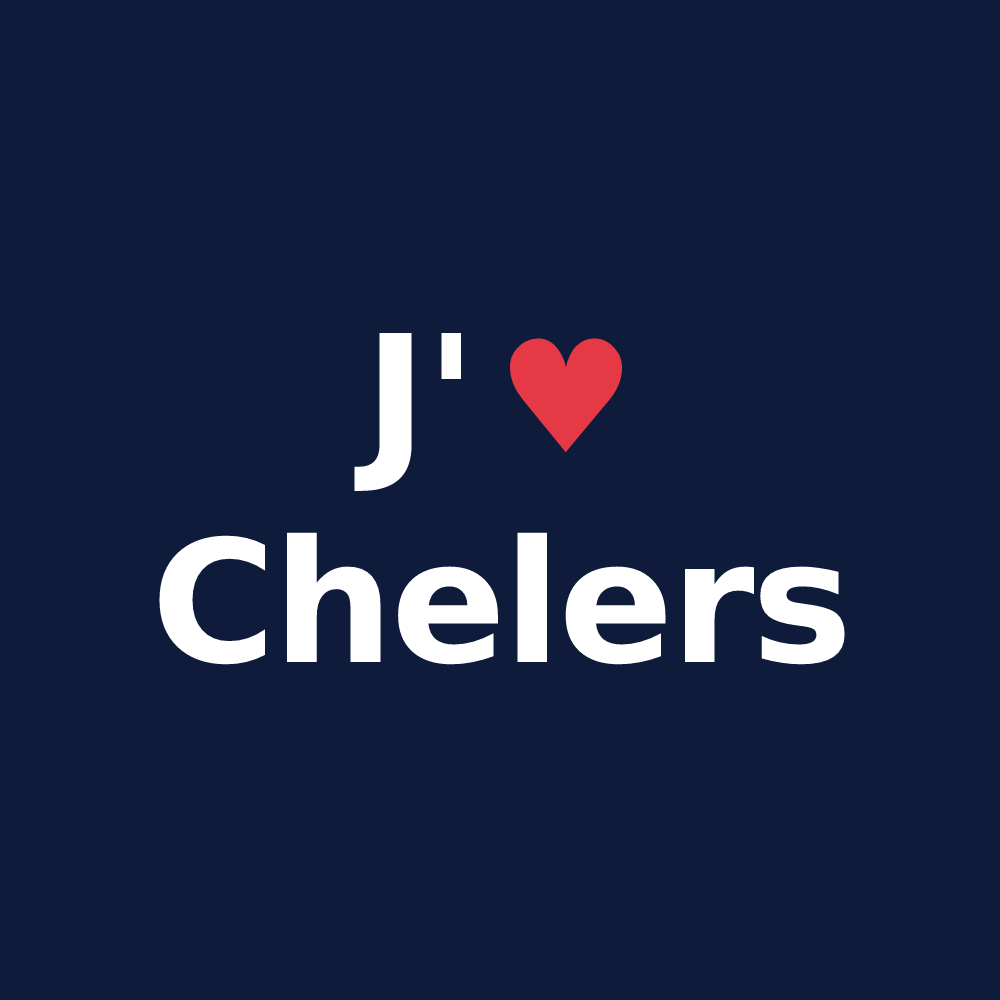 T-shirt personnalisé Chelers — design J'aime Chelers