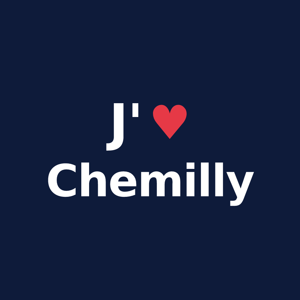 T-shirt personnalisé Chemilly — design J'aime Chemilly