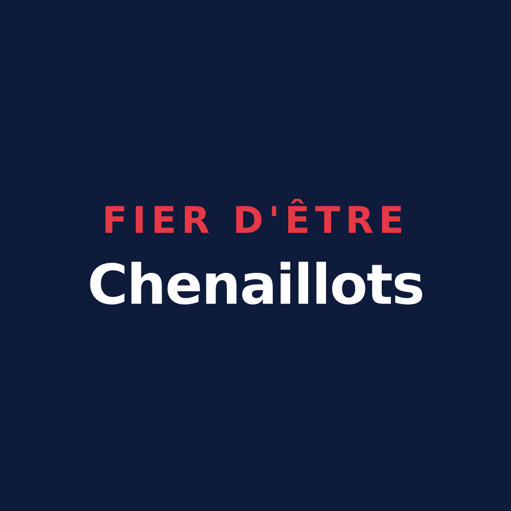 T-shirt « Fier d'être Chenaillots » — design pour Chenay-le-Châtel