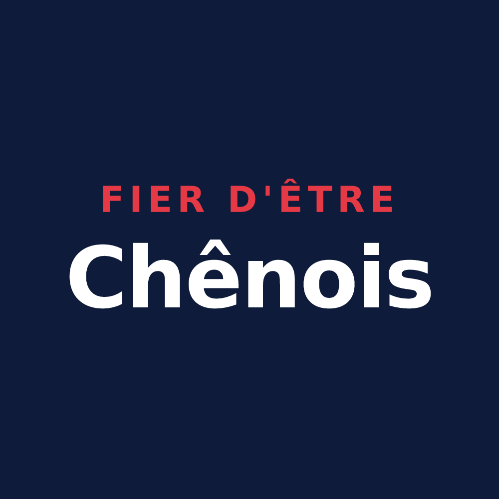 T-shirt « Fier d'être Chênois » — design pour Chêne-en-Semine