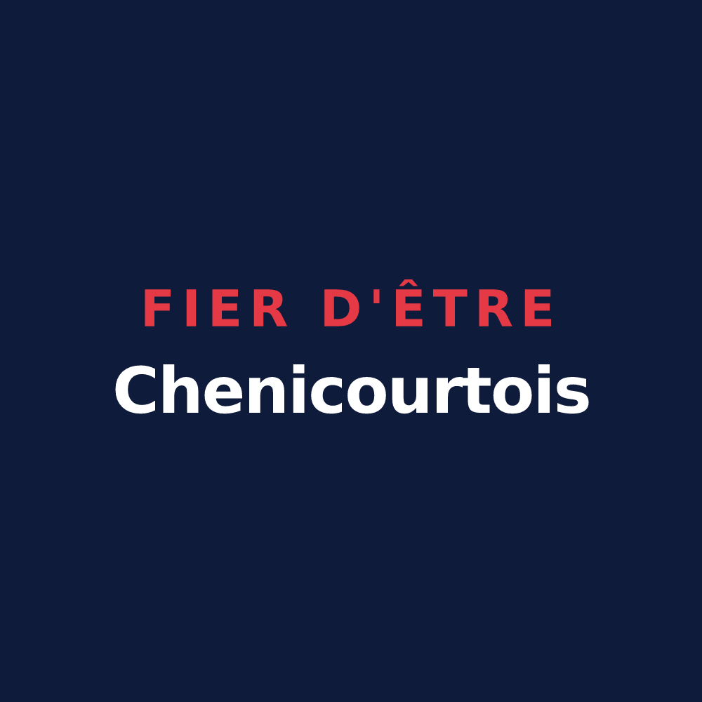 T-shirt « Fier d'être Chenicourtois » — design pour Chenicourt