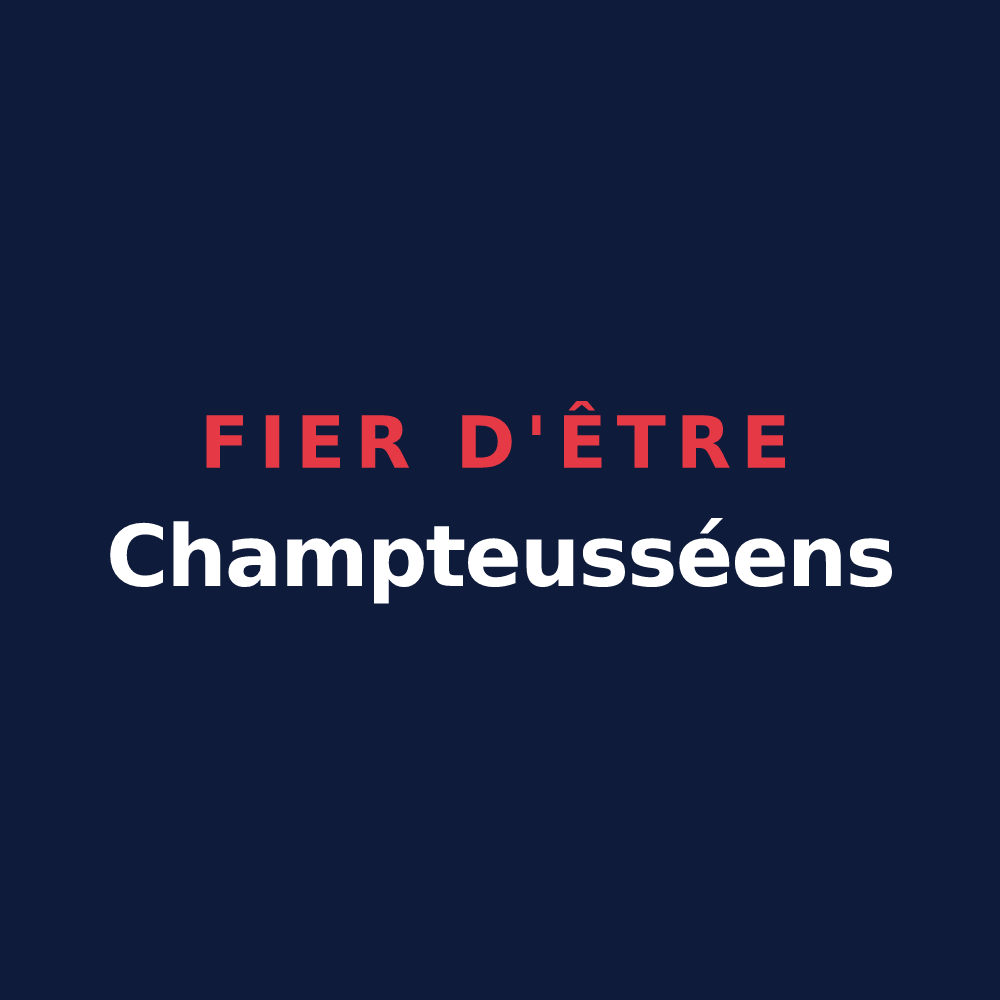 T-shirt « Fier d'être Champteusséens » — design pour Chenillé-Champteussé