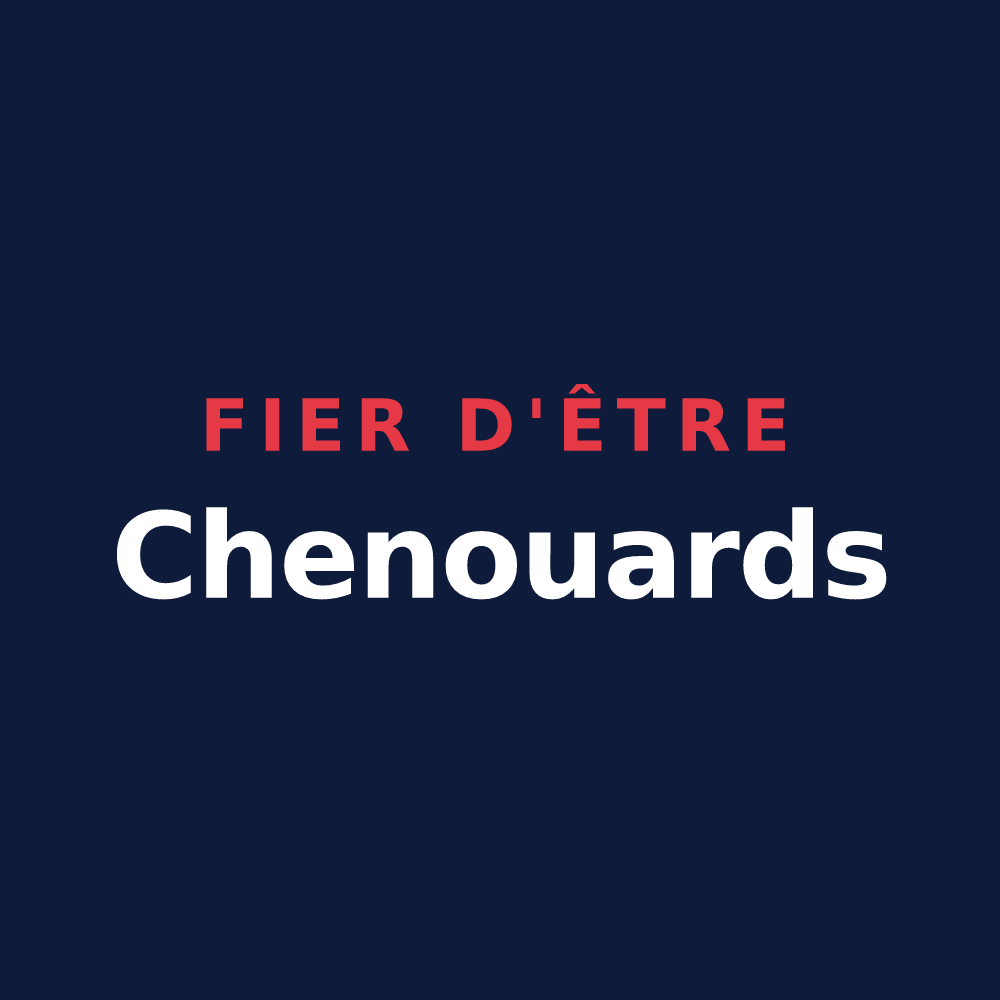 T-shirt « Fier d'être Chenouards » — design pour Chenou