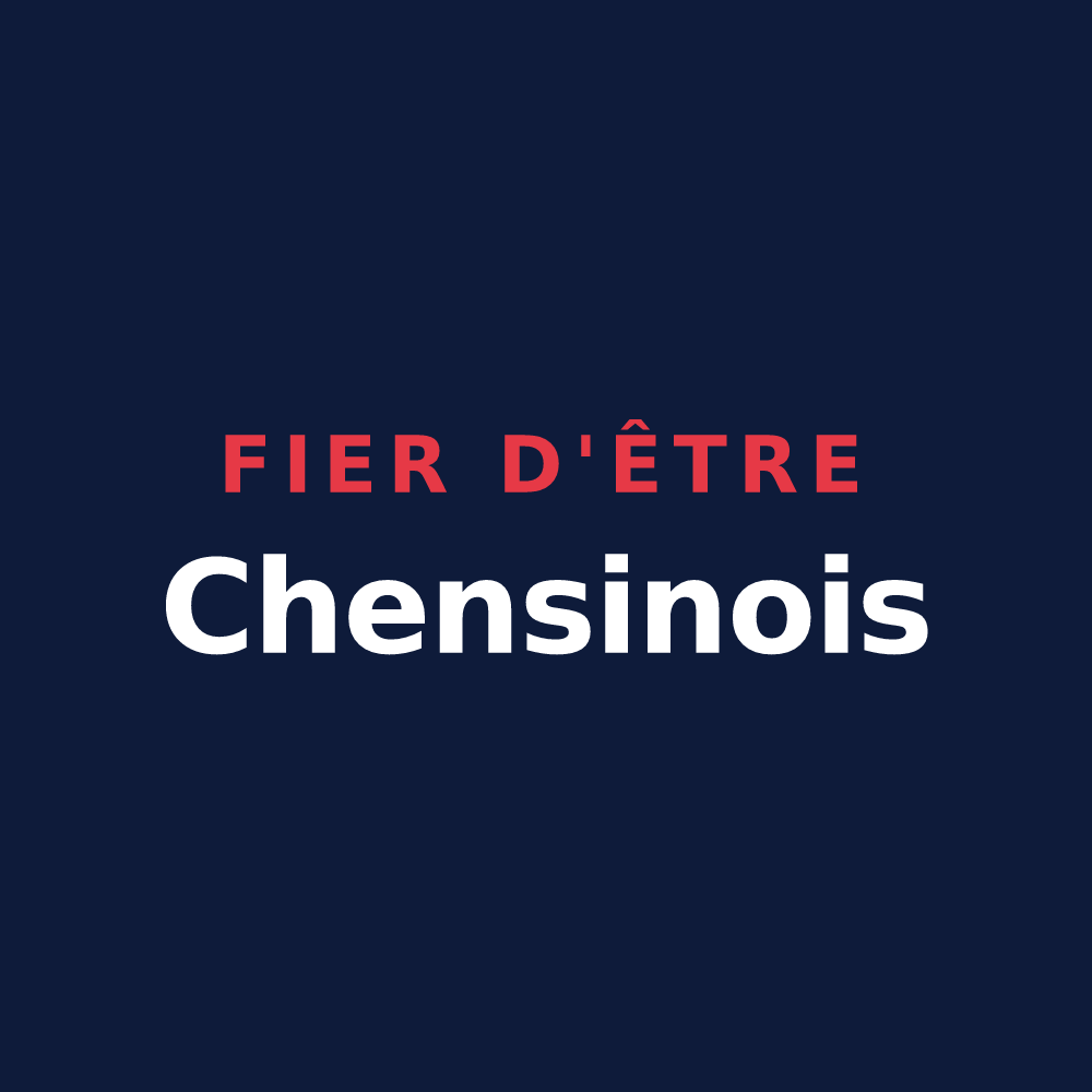 T-shirt « Fier d'être Chensinois » — design pour Chens-sur-Léman