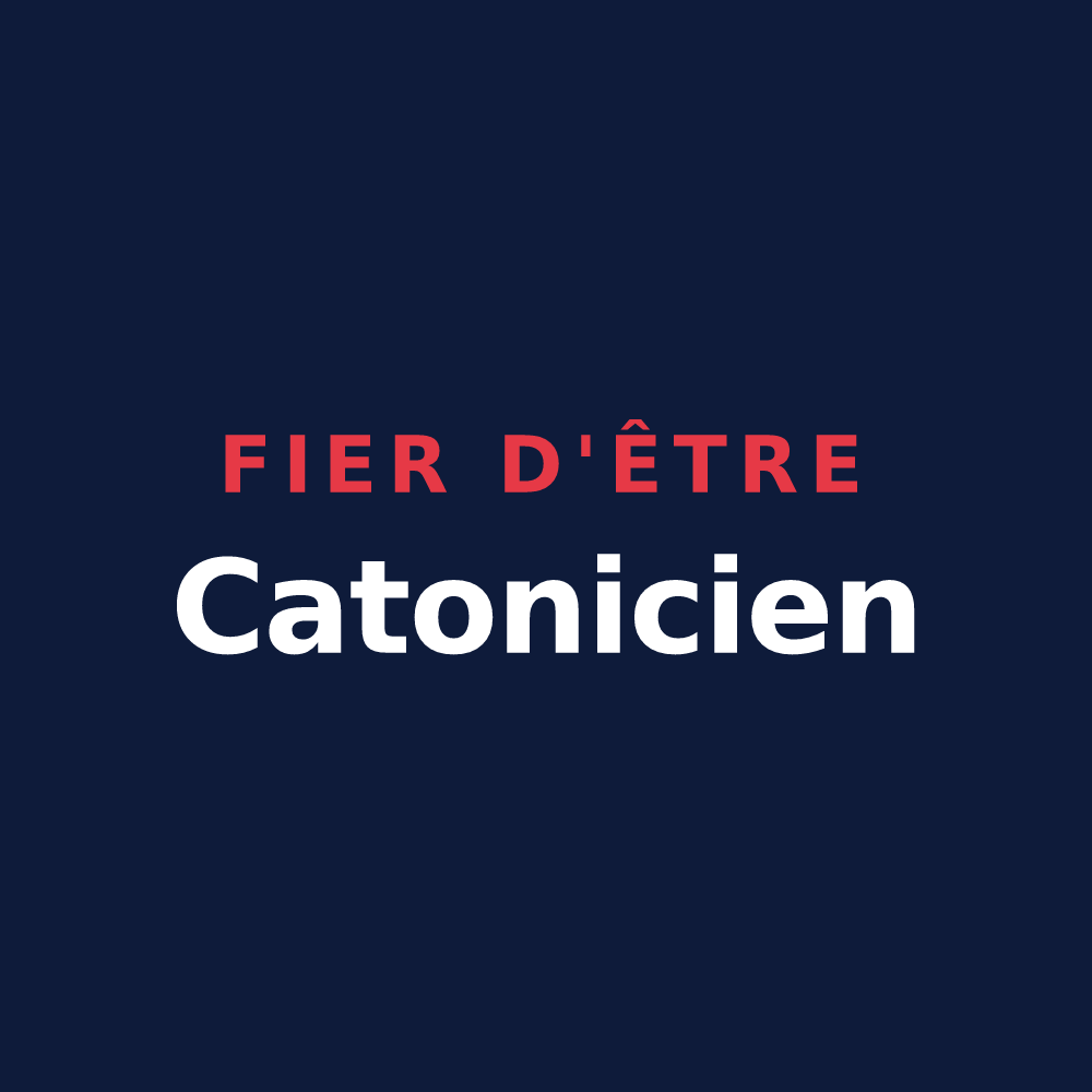 T-shirt « Fier d'être Catonicien » — design pour Chenu