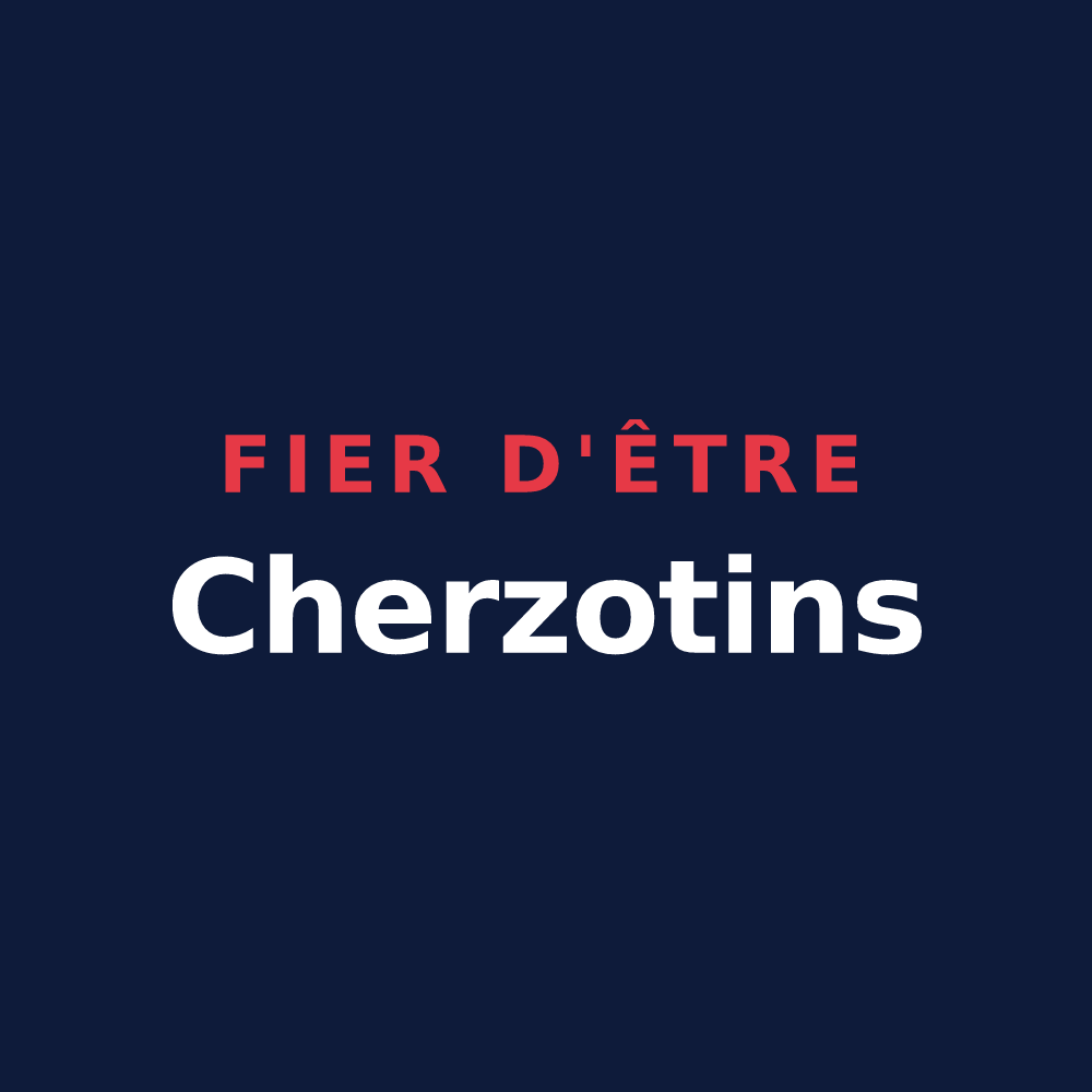 T-shirt « Fier d'être Cherzotins » — design pour Chérizet