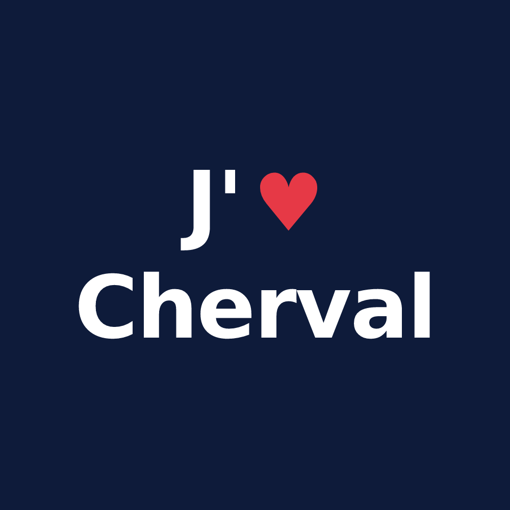 T-shirt personnalisé Cherval — design J'aime Cherval