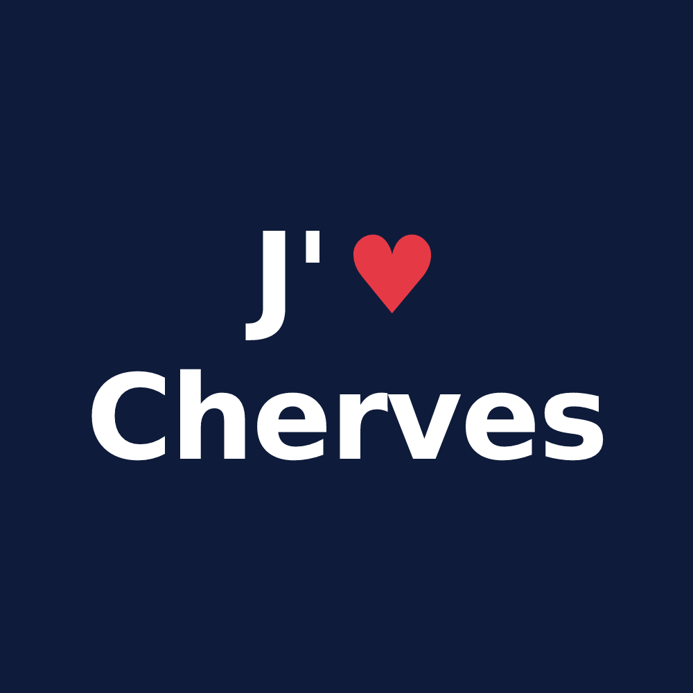 T-shirt personnalisé Cherves — design J'aime Cherves