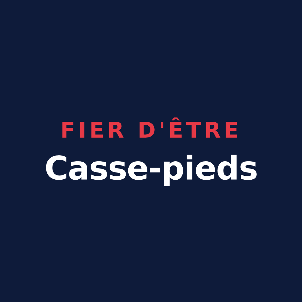 T-shirt « Fier d'être Casse-pieds » — design pour Chessy-les-Prés