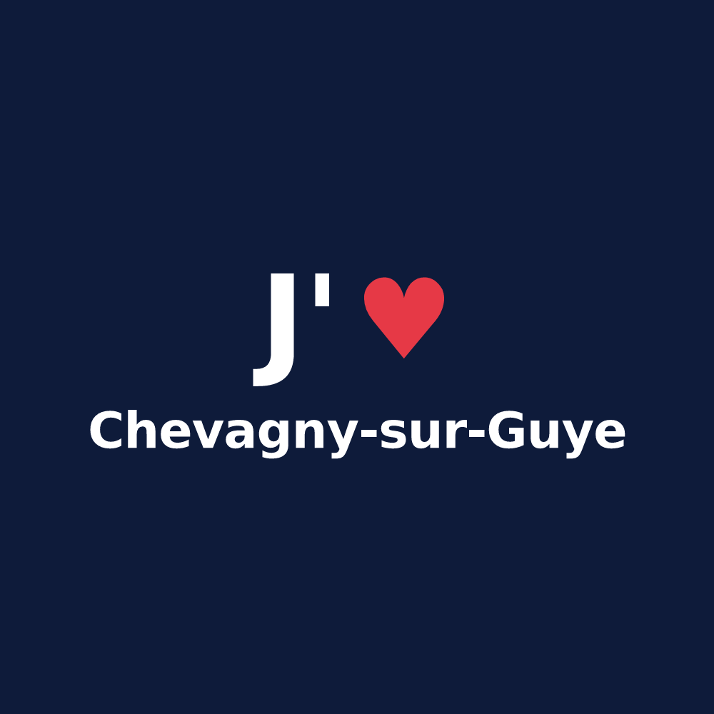 T-shirt personnalisé Chevagny-sur-Guye — design J'aime Chevagny-sur-Guye