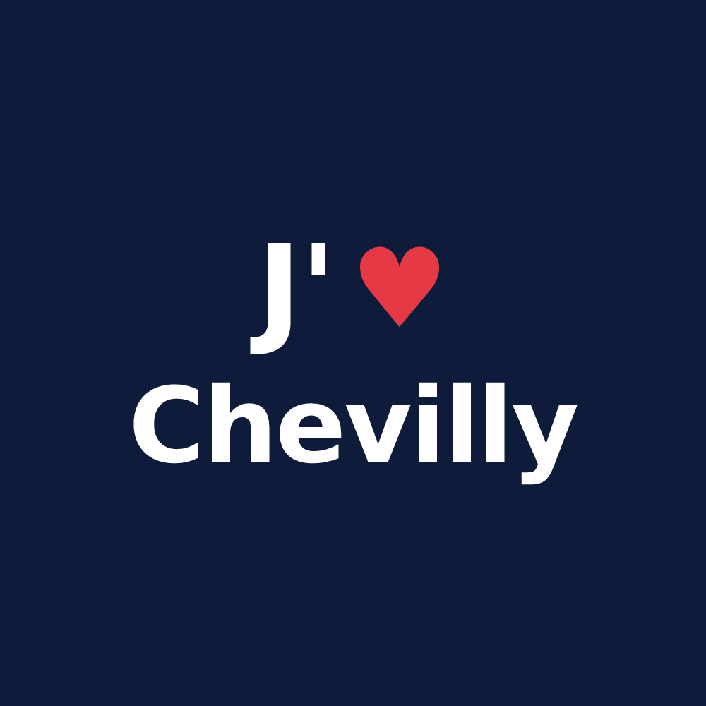 T-shirt personnalisé Chevilly — design J'aime Chevilly