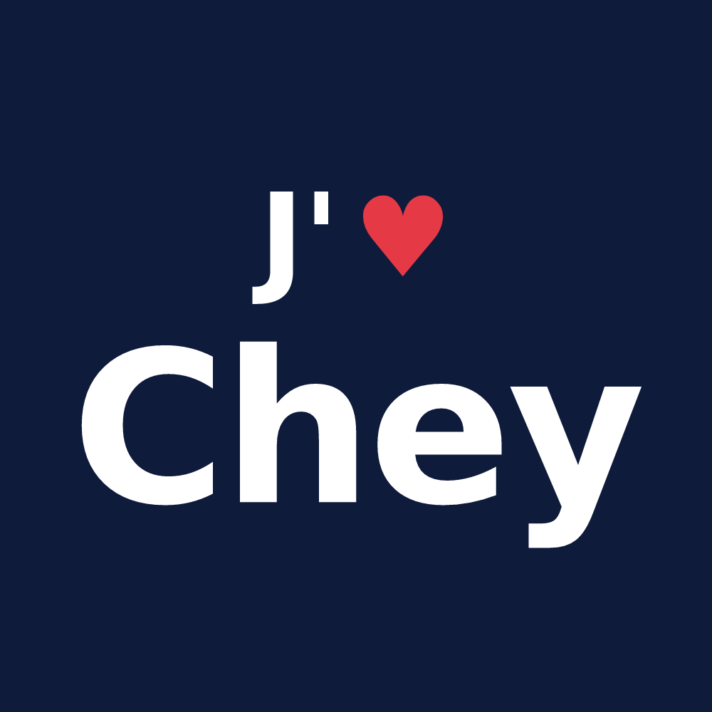 T-shirt personnalisé Chey — design J'aime Chey