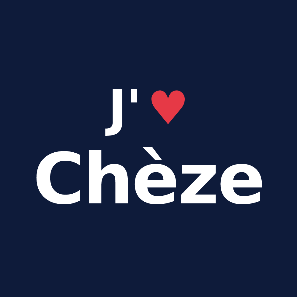 T-shirt personnalisé Chèze — design J'aime Chèze