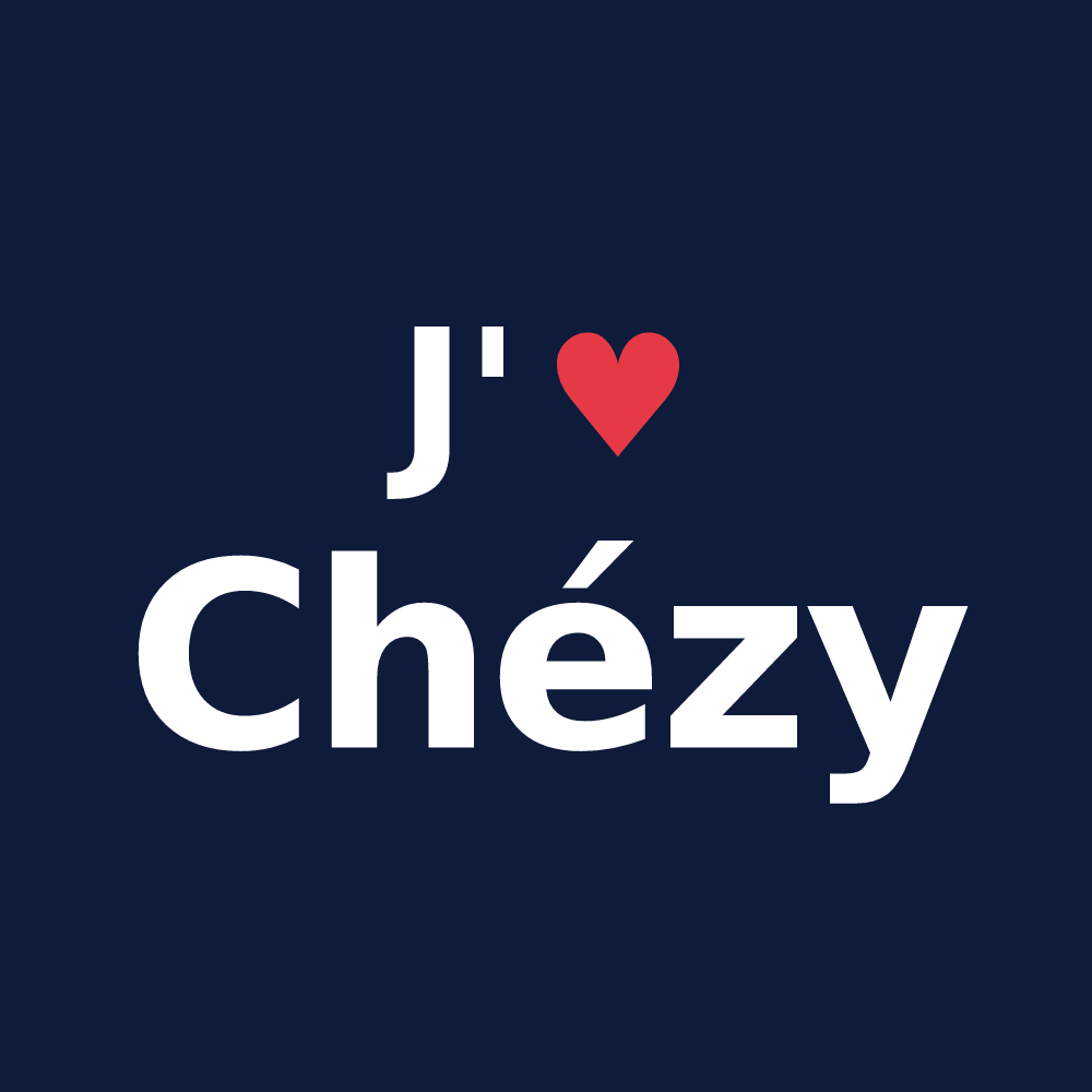 T-shirt personnalisé Chézy — design J'aime Chézy