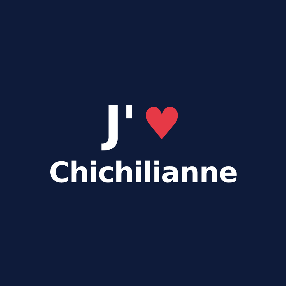 T-shirt personnalisé Chichilianne — design J'aime Chichilianne