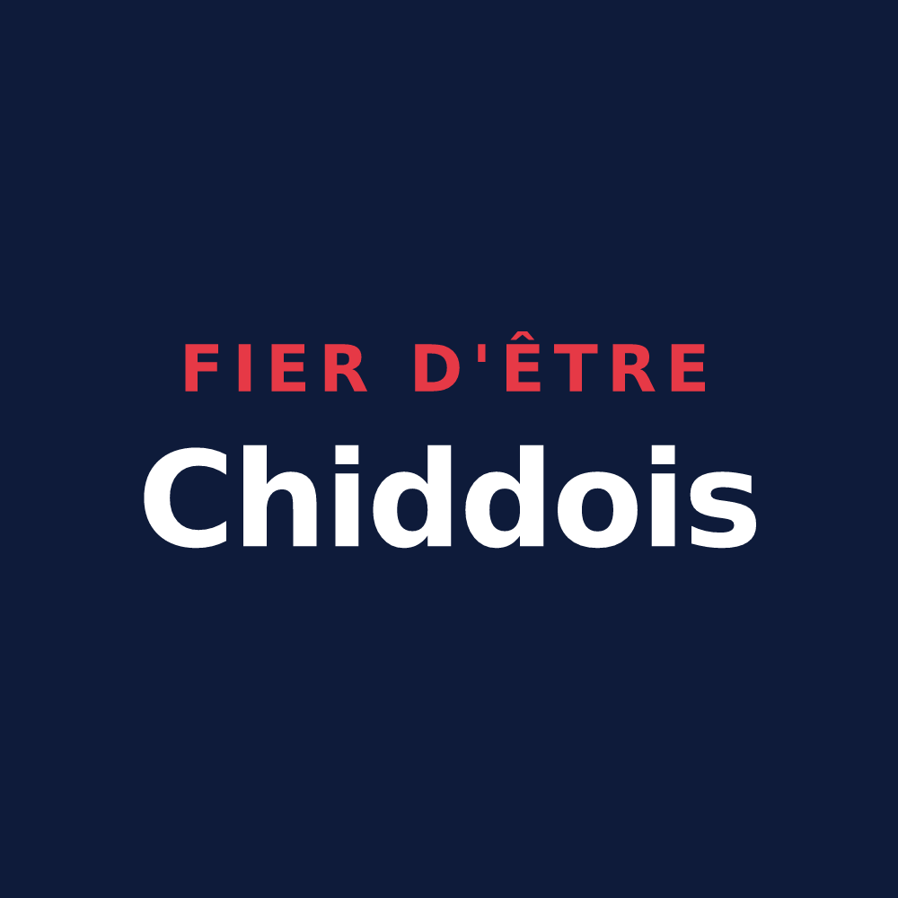 T-shirt « Fier d'être Chiddois » — design pour Chiddes