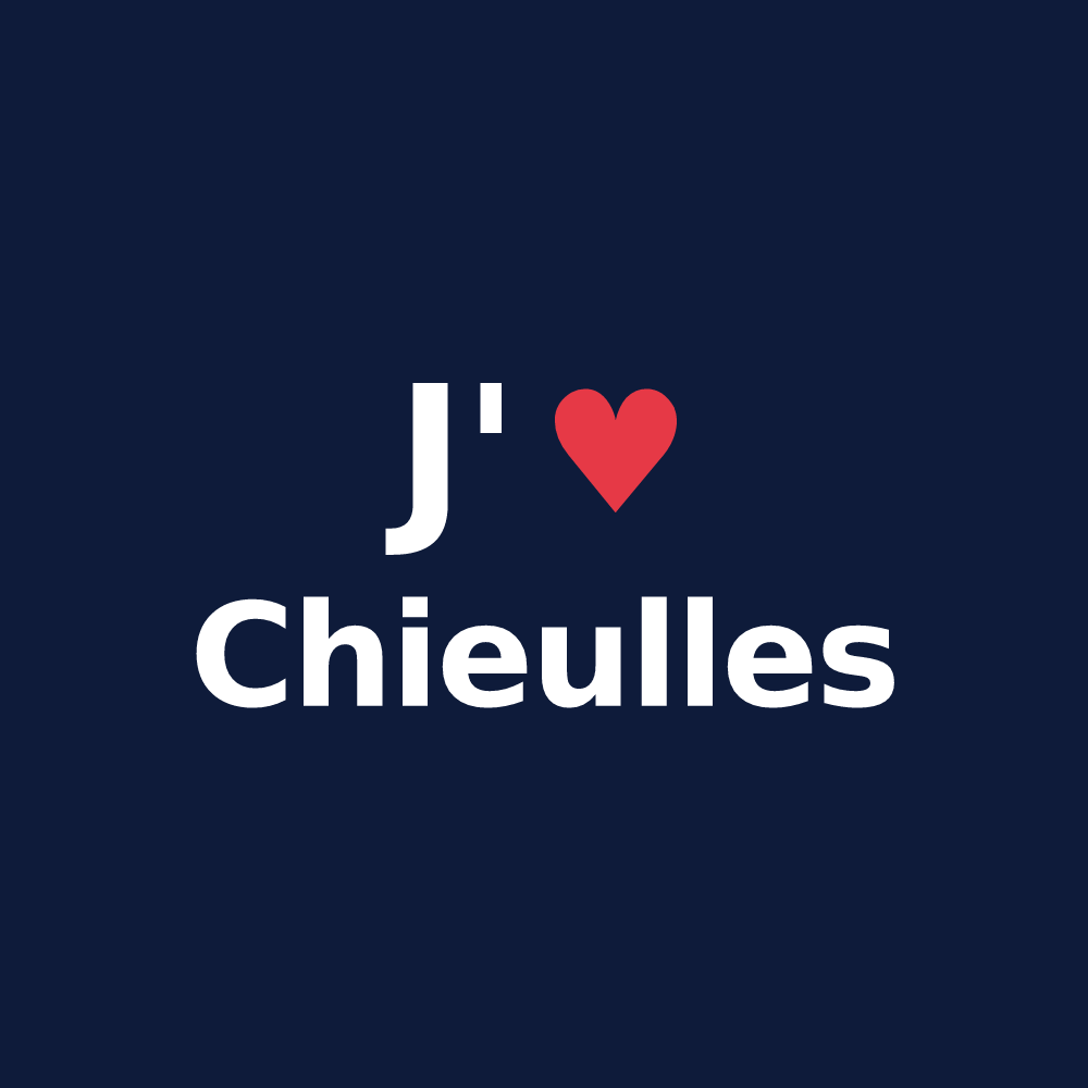 T-shirt personnalisé Chieulles — design J'aime Chieulles