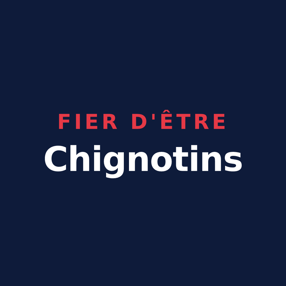 T-shirt « Fier d'être Chignotins » — design pour Chigny-les-Roses