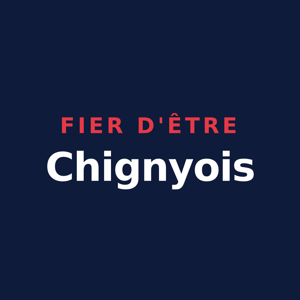 T-shirt « Fier d'être Chignyois » — design pour Chigny