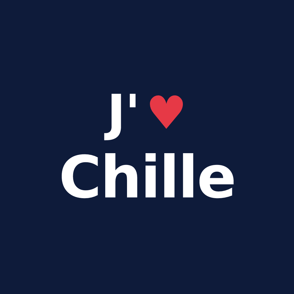 T-shirt personnalisé Chille — design J'aime Chille