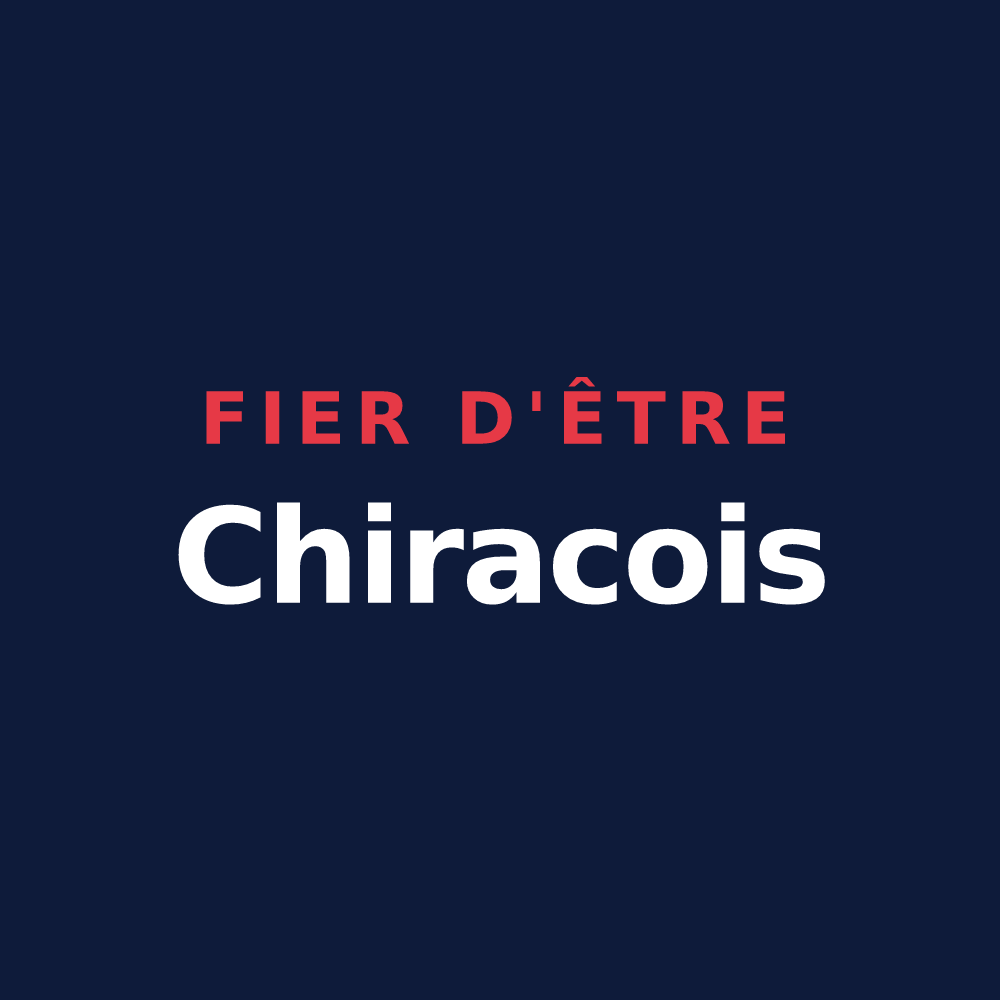 T-shirt « Fier d'être Chiracois » — design pour Chirac-Bellevue