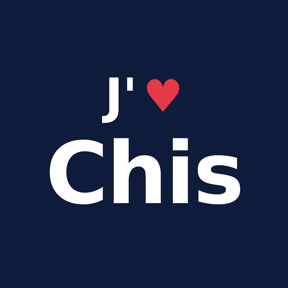 T-shirt personnalisé Chis — design J'aime Chis