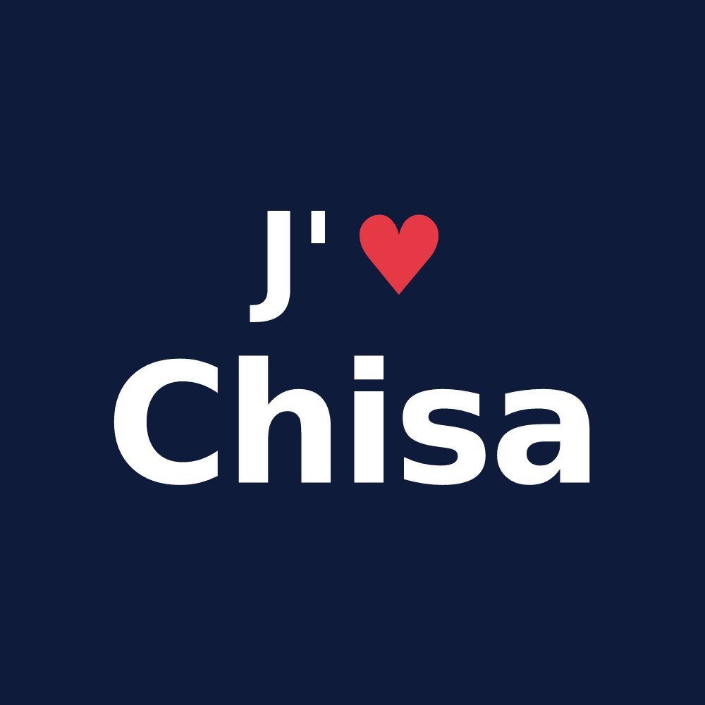 T-shirt personnalisé Chisa — design J'aime Chisa