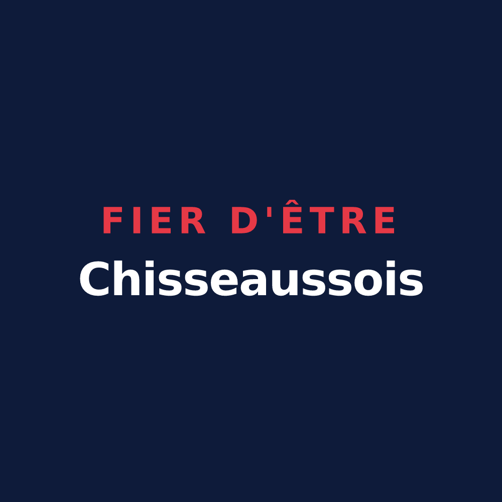 T-shirt « Fier d'être Chisseaussois » — design pour Chisseaux